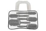 Lot de 5 brosses rondes céramic noires Jacques Seban