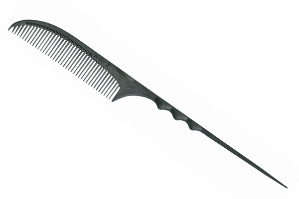 Peigne de coiffure avec manche en carbone brosse pour coupe de