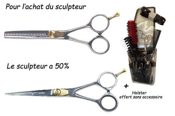 Ciseaux coiffure gaucher Ysaky Multistone Jewell55 - Ciseaux