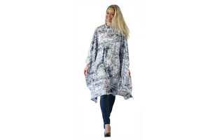 Peignoir maxi cape gris City