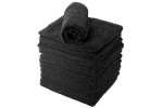 Lot de serviettes noir