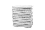 Lot de 12 serviettes barber  blanches