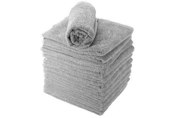 Lot de serviettes gris