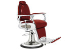 Fauteuil barbier Milwaukee rouge