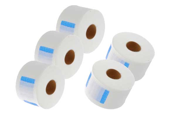5 rouleaux col crêpe coiffure