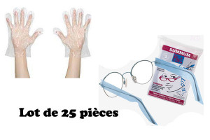 Lot de 25 Pébé'L duo gants et branches de lunette