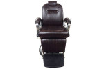 Fauteuil barbier Kingston marron vieilli