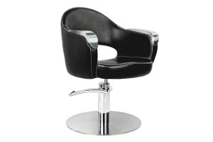 Fauteuil de coiffure Jersey noir