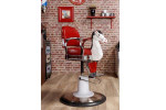 - Fauteuil coiffure enfant manège rouge