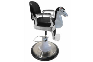 - Fauteuil coiffure enfant manège noir