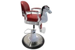 - Fauteuil coiffure enfant manège rouge